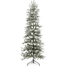 National Tree Company Snowy Montgomery 7 Prelit Flocked Corner Christmas Tree