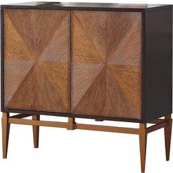 Best Master Furniture Labardi Brown Storage Cabinet