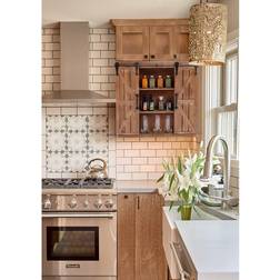 LuxenHome Farmhouse 7.9" Wall Cabinet