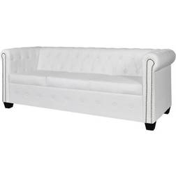 vidaXL Chesterfield 3-Seater Artificial Sofa