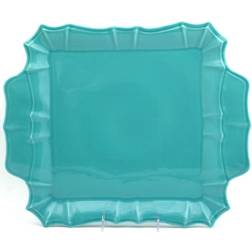 Euro Ceramica Chloe Turquoise Square Serveringsfat