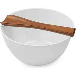 Nambe Quatro & Server Salad Bowl