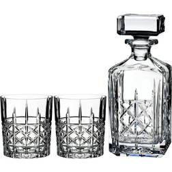 Marquis by Waterford Brady Double Old Fashioned Pair with Decanter Carafe à Vin