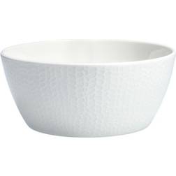 Fortessa Amanda White Embossed Cereal Cuenco de postre