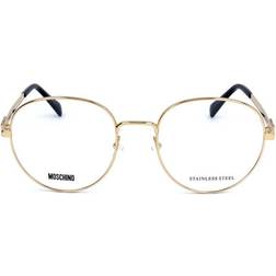 Love Moschino MOS533 000 Women's Eyeglasses Gold Size 51 Frame Only Blue Light Block