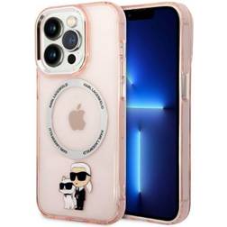 Karl Lagerfeld KLHMP14LHNKCIP Hülle für iPhone 14 Pro 6,1" hardcase rosa Iconic