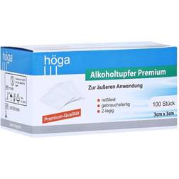 HÖGA-PHARM G. Höcherl ALKOHOLTUPFER Premium 3x3 cm