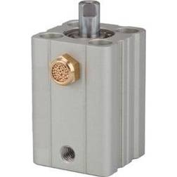 Riegler RIEGLER Kurzhubzylinder »ASQ« einfachwirkend, Kolben-ø12mm, Hub 10mm, M5x0,8