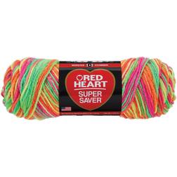 Day Glow Red Heart Super Saver Yarn