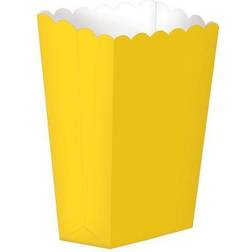 Amscan Paper Popcorn Boxes; 5.25'H x 2.5'W Yellow 12/Pack 5 Per Pack 370221.09