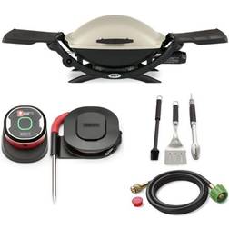 Weber Q2000 Liquid Propane Grill Titanium All-in-one Bundle