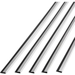 Fasade 47in Large Profile J Trim in Brushed Aluminum 5 Pack Silver