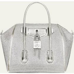 Givenchy Antigona Mini Strass Satchel Bag SILVERY GREY