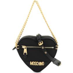 Moschino Black Structured Shoulder Bag UNI