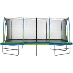 Upper Bounce Mega Trampoline 10' X 17' Fiber Flex Enclosure System Easy Assemble