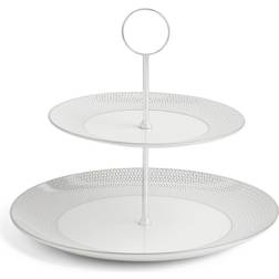 Wedgwood Gio Platinum 2 Tier Cake Stand Présentoir à gâteau