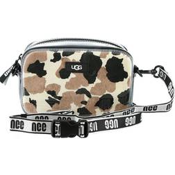 UGG Janey II Clear Calf Hair Crossbody Bag Black/Cow