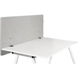 hjh OFFICE FLEXMIUT D 120 Akustik-Trennwand 120 cm Akustiktrennwand Hellgrau
