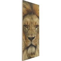 Holzbild Tiere Wisdom of Lion