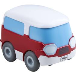 Haba Kullerbu Momentum Motor Red and White Mini Bus