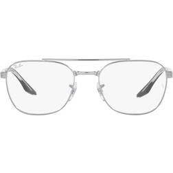 Ray-Ban Rb6485 Schwarz Auf Transparent Fassung Klar Glas Polarisiert 55-19 Schwarz auf Transparent 55-19