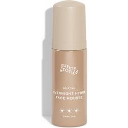 Sunny Stories Self Tan Overnight Hydra Face Mousse Light Tan 50ml