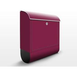 Briefkasten Unifarben Colour Wine Red