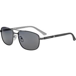 Breed Gotham Polarized Silver Frame Black