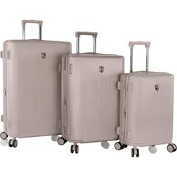 Earth Tones 3 Pc Set Expandable Spinner Suitcases