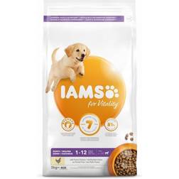 IAMS for Vitality Hundetrockenfutter Große Rassen Welpen Huhn