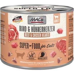 MAC's Cat 6 x 200g Beef Chicken Hearts