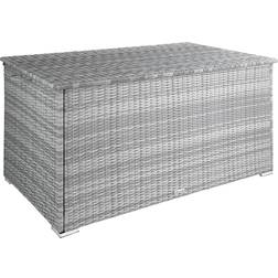 tectake Baël De Almacenaje Oslo Con Estructura De Aluminio 145x82.5x79.5 cm - Gris Claro