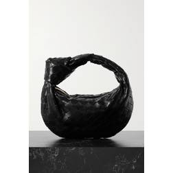 Bottega Veneta Flettet Læder Mini Taske - Sort
