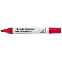 Soennecken Soennecken Permanentmarker 3104 4mm Rundspitze rot