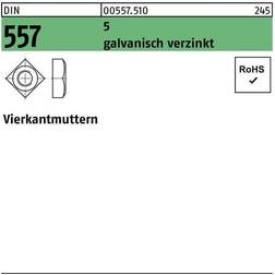 5 FZB 4-kantet møtrik