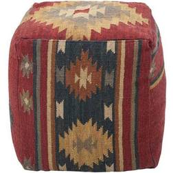 Surya Chevron Joey Square Pouffe