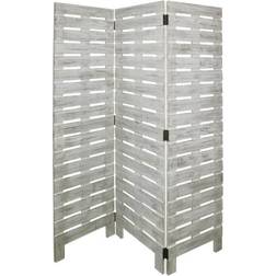 Homeroots 274697 1" 63" 72" Wood Garden Screen