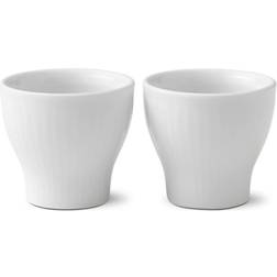 Royal Copenhagen White Fluted Äggkopp 2st