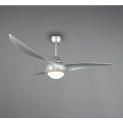 Reality Leuchten Alesund LED fan with a remote control, titanium