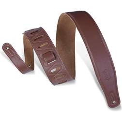 Levy's Leathers 2 1/2 Wide Brown Garment Leather Guitar Strap