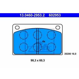 ATE 13046029532 Bremsbelagsatz Scheibenbremse