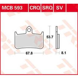 TRW Lucas Bremseklods MCB593