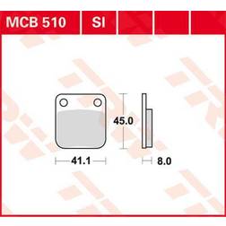 LUCAS TRW Bremseklods MCB510