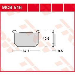 TRW Brake pads, motorcycles, MCB516