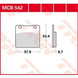 TRW Brake Pad Mcb542