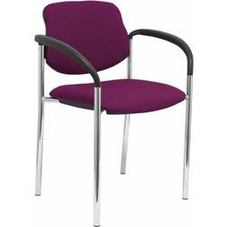 P&C Villalgordo Bali Fixe Châssis Violet Chromés Chaise de Cuisine