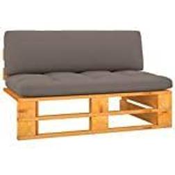 vidaXL Garten-paletten-mittelsofa Honigbraun Impregniertes Lounge-Set