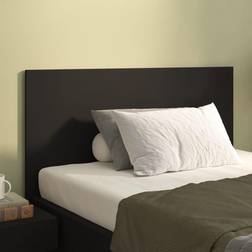 vidaXL Sengegærde 120x1.5x80 cm Konstrueret Træ Sort Sengegavl 120cm