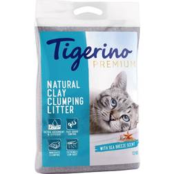 Tigerino Premium Areia Com Aroma A Brisa Do Mar 2 x 12 kg