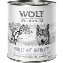 Wolf of Wilderness Adult 12 x 800 g Umido Single Protein Per Cane - White Infinity - Cavallo